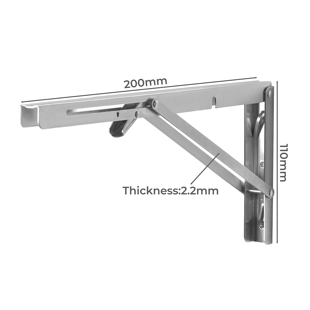 2Pcs 8" Folding Table Bracket Stainless-2006733180618543106