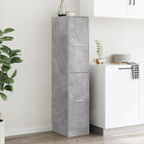 Apothecary Cabinet Concrete Grey 30x41x144.5 cm Engineered Wood - Side View