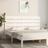 Headboard White 180 cm Solid Wood Pine - Front View