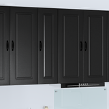 Dishwasher Panel Kalmar Black 30 x 31 x 100 cm Engineered Wood - Side View