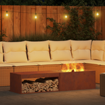 Fire Bowl Rusty 160 x 45 x 35 cm Weathering Steel