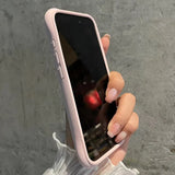 Water Ripple Liquid Silicone For Magsafe Wireless Charge Magnetic Case For iPhone 15 16 14 13 11 12 Pro Max Soft Shockproof Case - Rear View