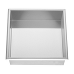 336 x 336 x 101mm Shower Niche Single Shelf Organizer No Tile Needed in Stainless Steel Finish