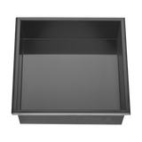 336 x 336 x 101mm Shower Niche Single Shelf Organizer No Tile Needed in Black