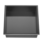 336 x 336 x 101mm Shower Niche Single Shelf Organizer No Tile Needed in Black