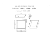 336 x 336 x 101mm Shower Niche Single Shelf Organizer No Tile Needed in White - Extra Image