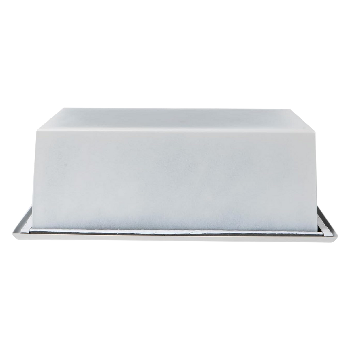 336 x 336 x 101mm Shower Niche Single Shelf Organizer No Tile Needed in White