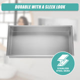 641 x 336 x 101mm Shower Niche Single Shelf Organizer No Tile Needed in Stainless Steel
