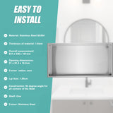 641 x 336 x 101mm Shower Niche Single Shelf Organizer No Tile Needed in Stainless Steel - Extra Image