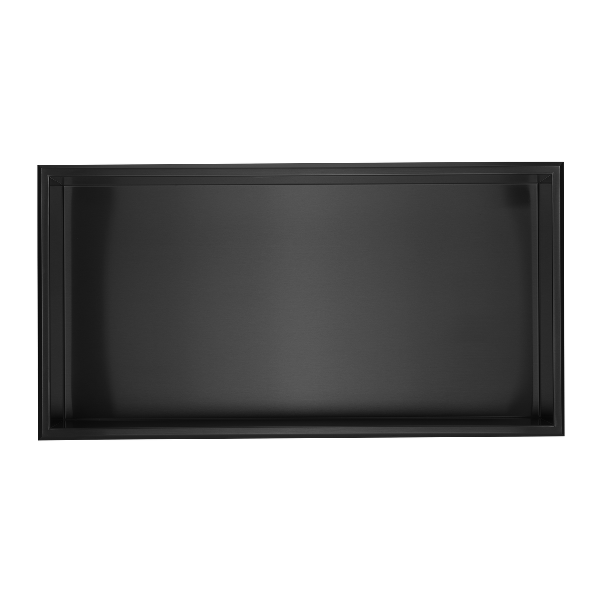 641 x 336 x 101mm Shower Niche Single Shelf Organizer No Tile Needed in Black