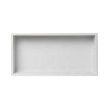 641 x 336 x 101mm Shower Niche Single Shelf Organizer No Tile Needed in White