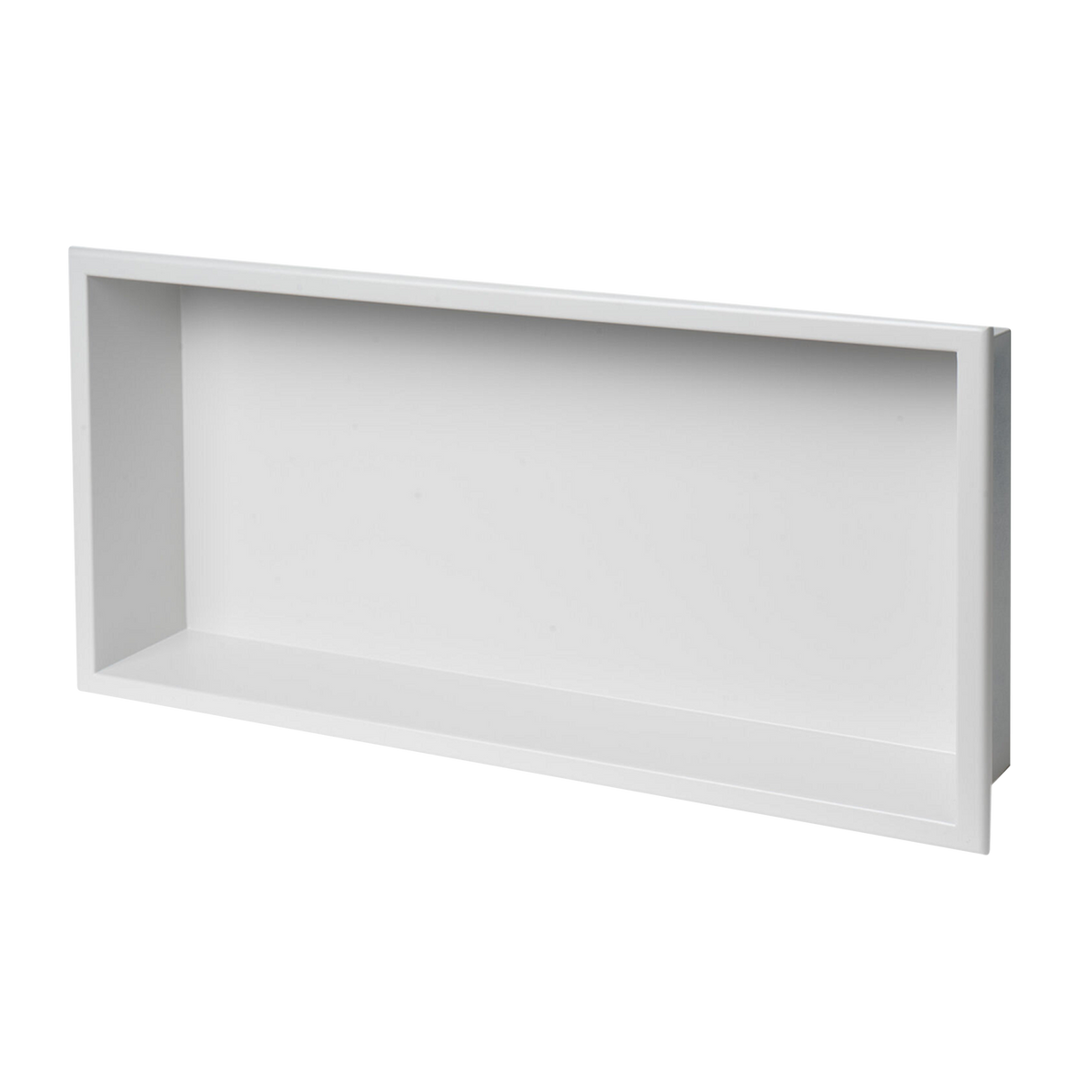 641 x 336 x 101mm Shower Niche Single Shelf Organizer No Tile Needed in White