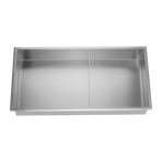 641 x 336 x 101mm Shower Niche Double Shelf Organizer No Tile Needed in Stainless Steel Finish