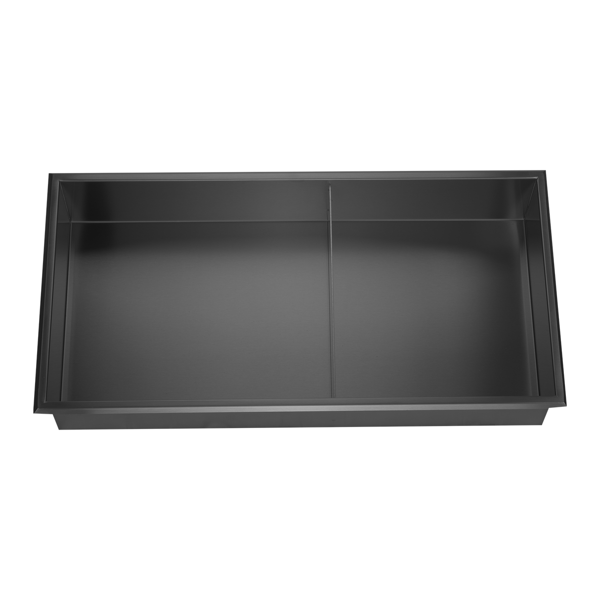 641 x 336 x 101mm Shower Niche Double Shelf Organizer No Tile Needed in Black
