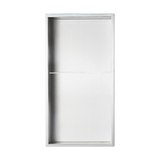 641 x 336 x 101mm Shower Niche Double Shelf Organizer No Tile Needed in White