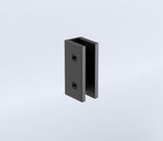 120x120cm Double Door Corner Shower Screen &ndash; Black U-Brackets, SS Hinges & Square Knob Handle