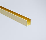 90x110cm Double Door Corner Shower Screen &ndash; Wall Channels with SS Hinges in Gold, Round Handle