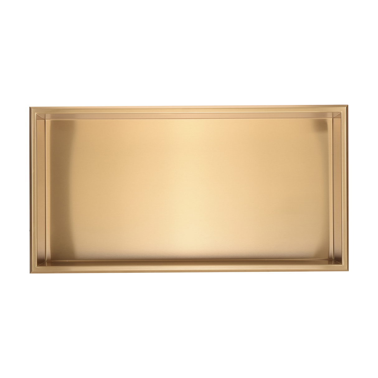 641 x 336 x 101mm Shower Niche Single Shelf Organizer No Tile Needed in Gold
