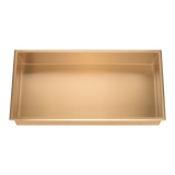 641 x 336 x 101mm Shower Niche Single Shelf Organizer No Tile Needed in Gold