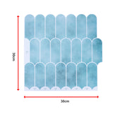 5pcs 3D Wall Stickers Self-adhesive Wallpaper Resistant High Temperature - Extra Image