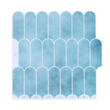 5pcs 3D Wall Stickers Self-adhesive Wallpaper Resistant High Temperature - Top-Down View