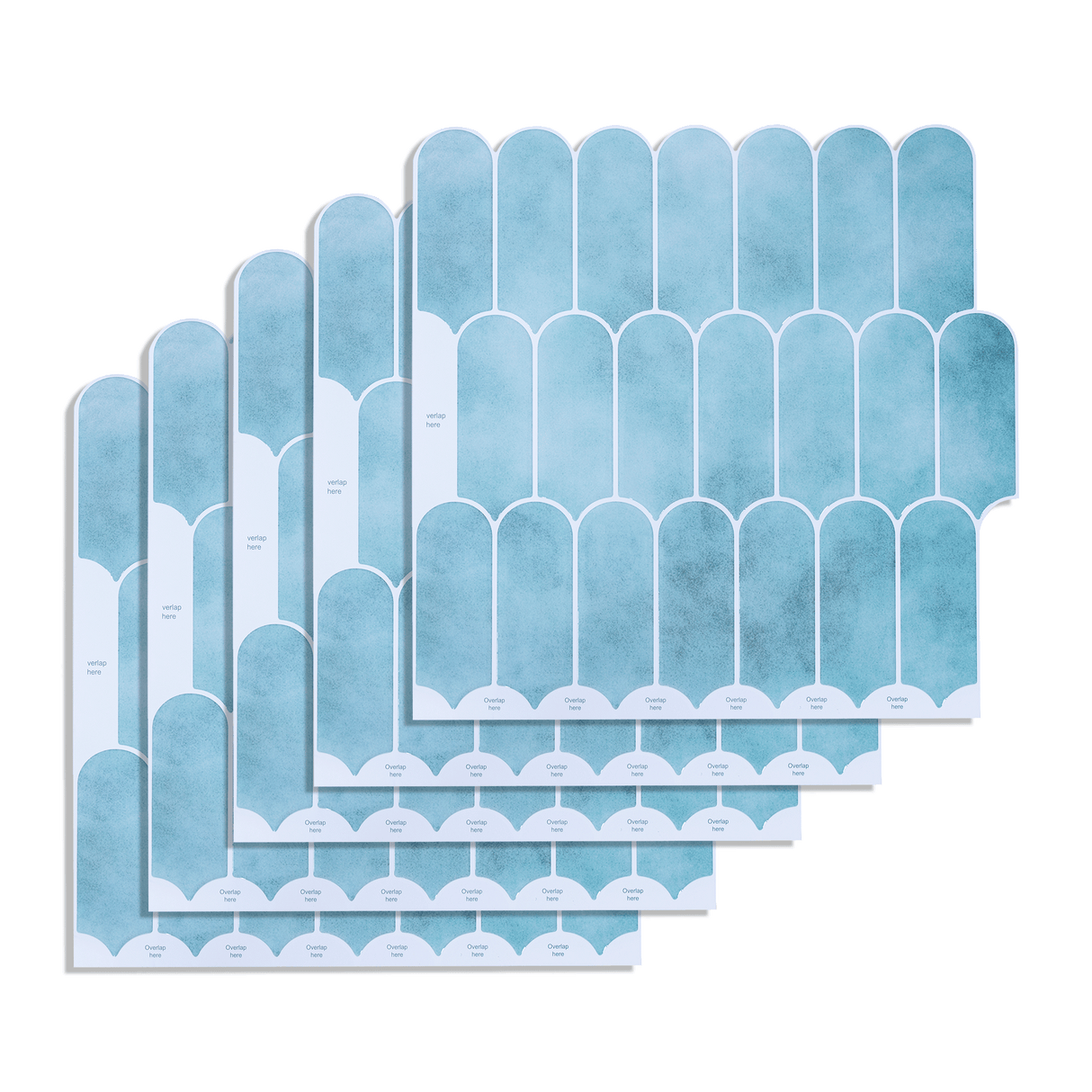 5pcs 3D Wall Stickers Self-adhesive Wallpaper Resistant High Temperature