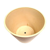 Imitation Stone (White / Cream) Pot 40cm - Front View