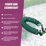30M Garden Hose Heavy-Duty Coiled Spiral Car Washing Cleaning Water Hose Garden - Extra Image