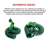 30M Garden Hose Heavy-Duty Coiled Spiral Car Washing Cleaning Water Hose Garden - Extra Image