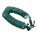 30M Garden Hose Heavy-Duty Coiled Spiral Car Washing Cleaning Water Hose Garden