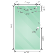 120cm Frameless Glass Sliding Shower Door &ndash; With Chrome Rail and Wall Channel for Modern Bathrooms