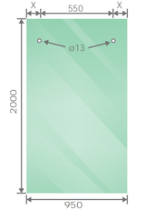 180cm Frameless Glass Sliding Shower Door &ndash; With Chrome Rail and Wall Channel for Modern Bathrooms