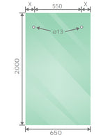 130cm Frameless Glass Sliding Shower Door &ndash; With White Rail and Wall Channel for Modern Bathrooms