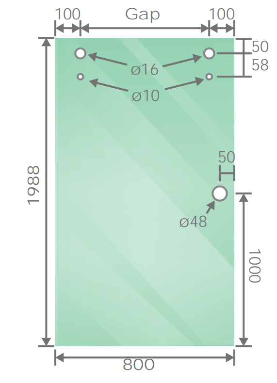 160cm Frameless Glass Sliding Shower Door &ndash; With Nickel Rail and Wall Channel for Modern Bathrooms