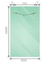 160cm Frameless Glass Sliding Shower Door &ndash; With Nickel Rail and Wall Channel for Modern Bathrooms