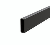 130x100cm Frameless Glass Sliding Corner Shower &ndash; With Black Rail and U-Brackets for Contemporary Bathrooms