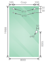 150x100cm Frameless Glass Sliding Corner Shower &ndash; With Gold Rail and Wall Channel for Contemporary Bathrooms