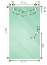 150x100cm Frameless Glass Sliding Corner Shower &ndash; With White Rail and U-Brackets for Contemporary Bathrooms - Top-Down View