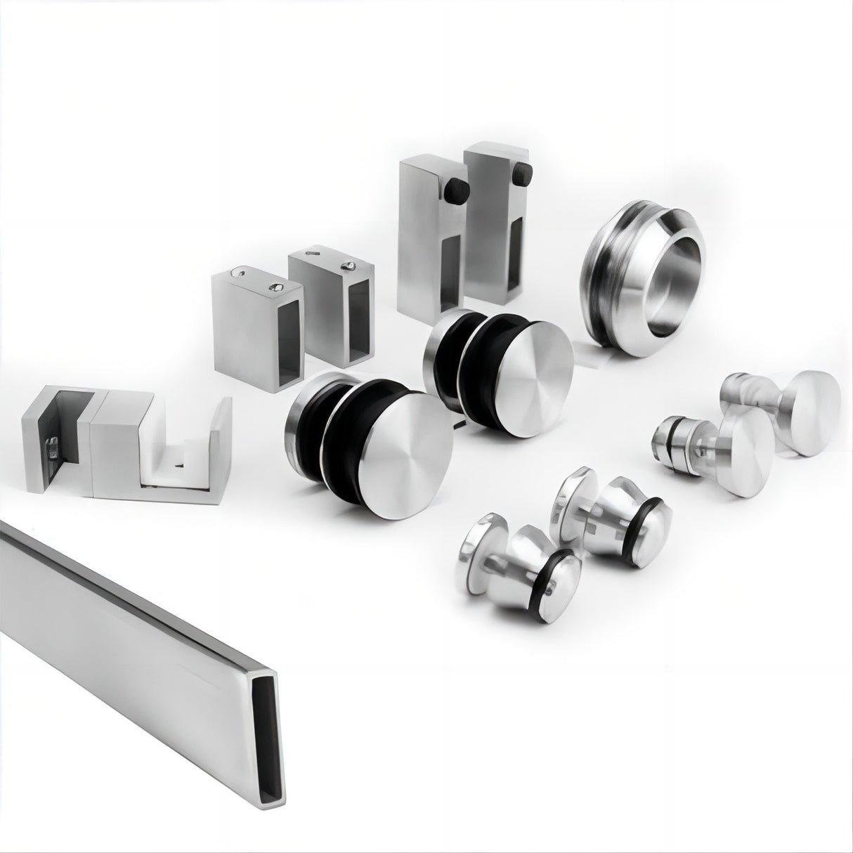 140x80cm Frameless Glass Sliding Corner Shower &ndash; With Nickel Rail and Wall Channel for Contemporary Bathrooms