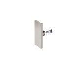 140x80cm Frameless Glass Sliding Corner Shower &ndash; With Nickel Rail and Wall Channel for Contemporary Bathrooms - Extra Image