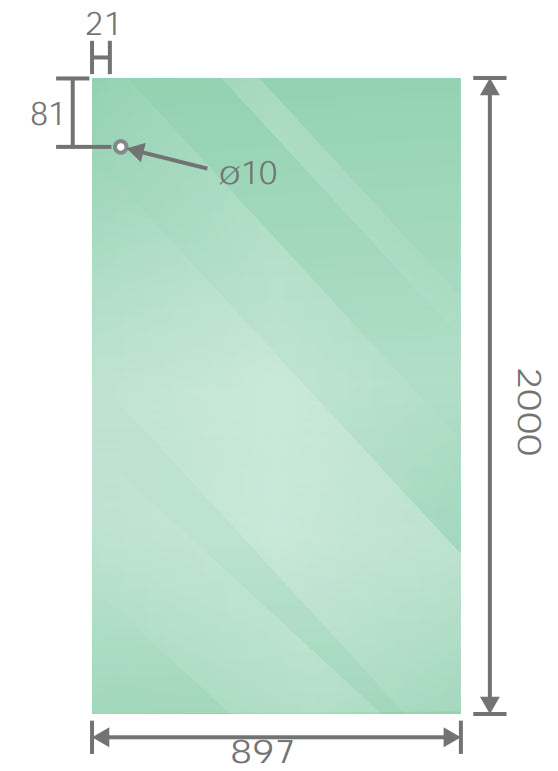 120x90cm Frameless Glass Sliding Corner Shower &ndash; With Gunmetal Rail and U-Brackets for Contemporary Bathrooms