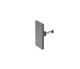140x90cm Frameless Glass Sliding Corner Shower &ndash; With Gunmetal Rail and U-Brackets for Contemporary Bathrooms - Extra Image