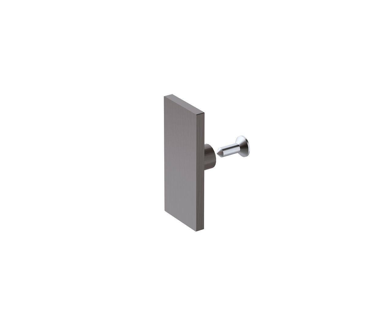 140x100cm Frameless Glass Sliding Corner Shower &ndash; With Gunmetal Rail and U-Brackets for Contemporary Bathrooms