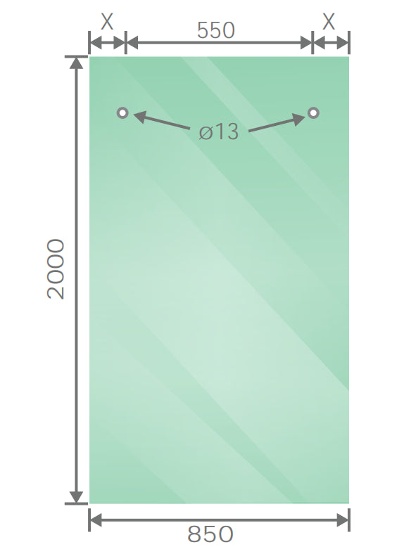 170x90cm Frameless Glass Sliding Corner Shower &ndash; With Gunmetal Rail and Wall Channel for Contemporary Bathrooms