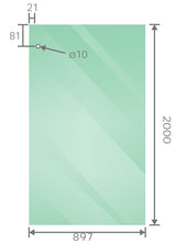 170x100cm Frameless Glass Sliding Corner Shower &ndash; With Gunmetal Rail and Wall Channel for Contemporary Bathrooms - Close-Up Angle