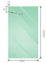 140x80cm Frameless Glass Sliding Corner Shower &ndash; With Chrome Rail and U-Brackets for Contemporary Bathrooms - Close-Up Angle