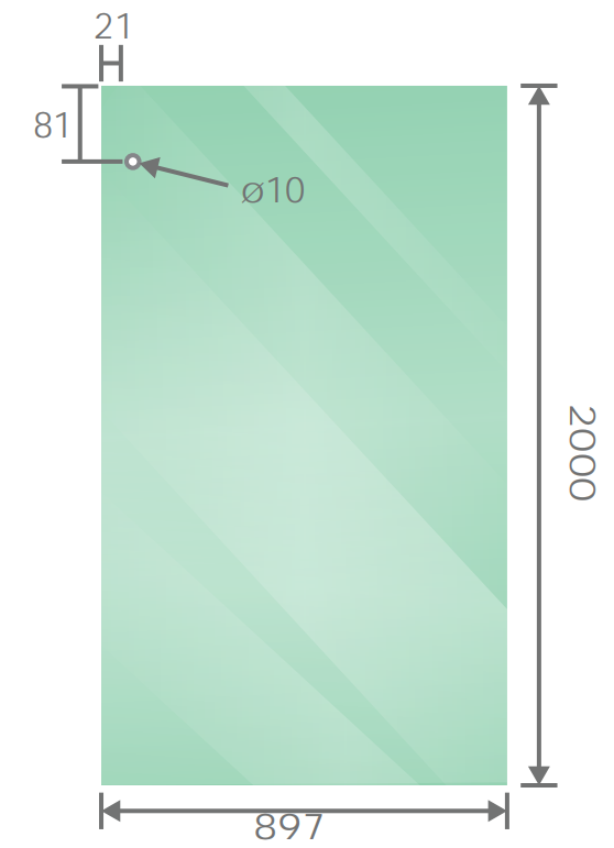 140x100cm Frameless Glass Sliding Corner Shower &ndash; With Chrome Rail and U-Brackets for Contemporary Bathrooms