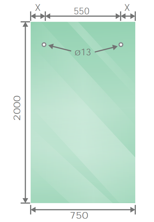 150x100cm Frameless Glass Sliding Corner Shower &ndash; With Chrome Rail and U-Brackets for Contemporary Bathrooms