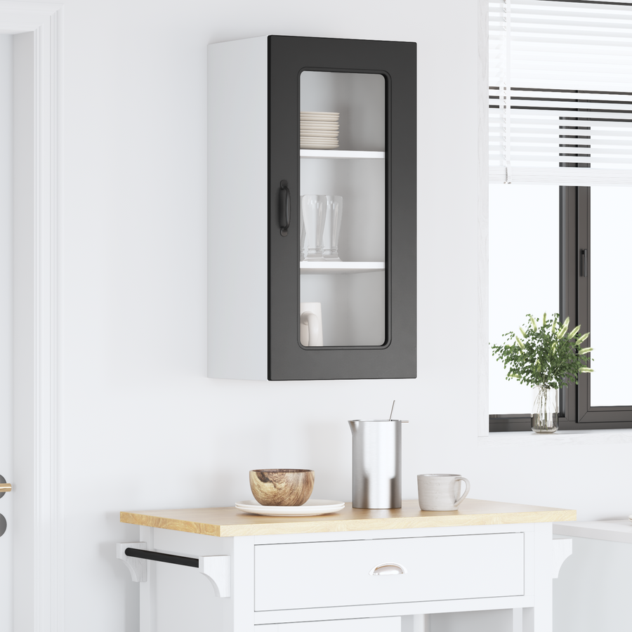 Dishwasher Panel Kalmar Black 40 x 31 x 80 cm Engineered Wood