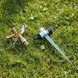 Easy to Install Irrigation Sprinkler 360 Degree Rotating Sprinkler Gun Zinc Alloy Adjustable Rocker Sprinkler - 45-Degree Angle